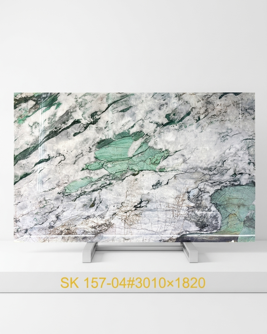 Grey White Marble Slab
