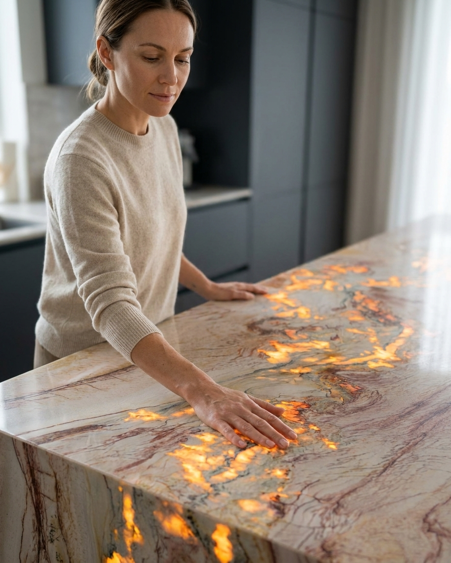 Tiger Gold Marble Slab