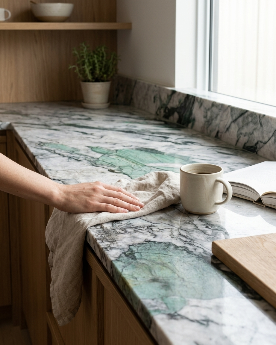 Grey White Marble Slab